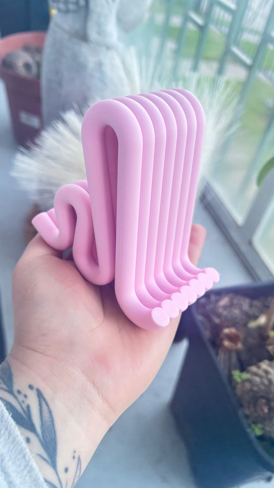 Modern Flow Phone Stand | Desk Accessory