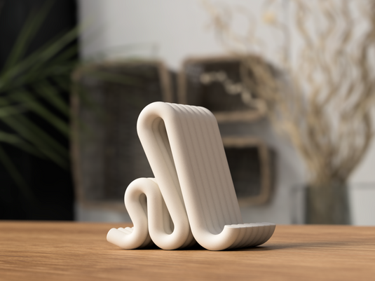Modern Flow Phone Stand | Desk Accessory