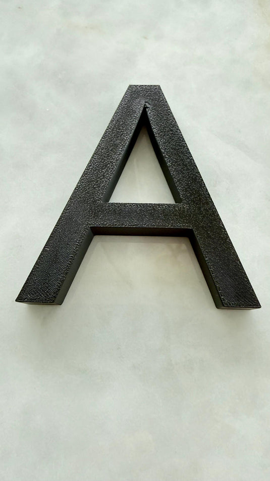 Custom 3D Letter - Black Wall Art | Store Sign | Nursery Room Decor | Customizable Lettering — view 8