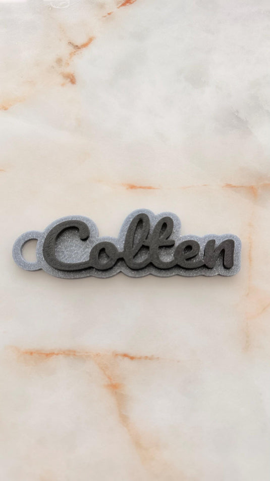 Custom 3D Printed Name Keychain | Personalized Backpacks & School Name Tag — view 9