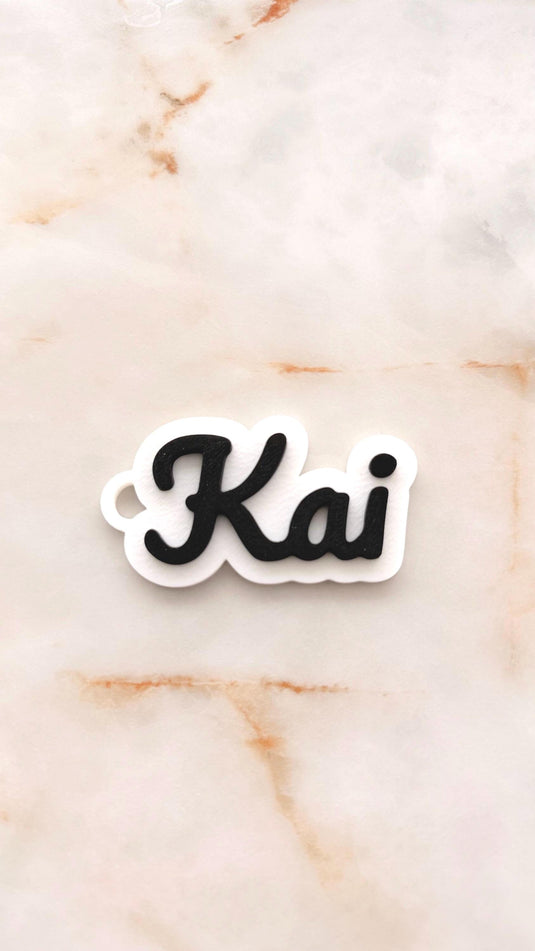 Custom 3D Printed Name Keychain | Personalized Backpacks & School Name Tag — view 10