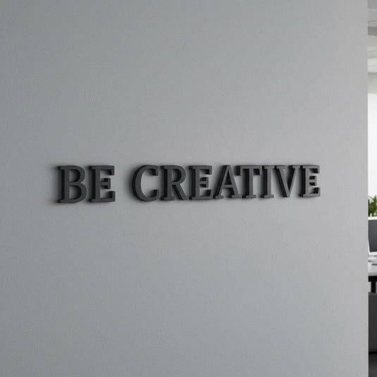 Custom 3D Letter - Black Wall Art | Store Sign | Nursery Room Decor | Customizable Lettering
