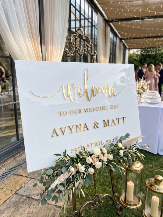 Acrylic Welcome Sign