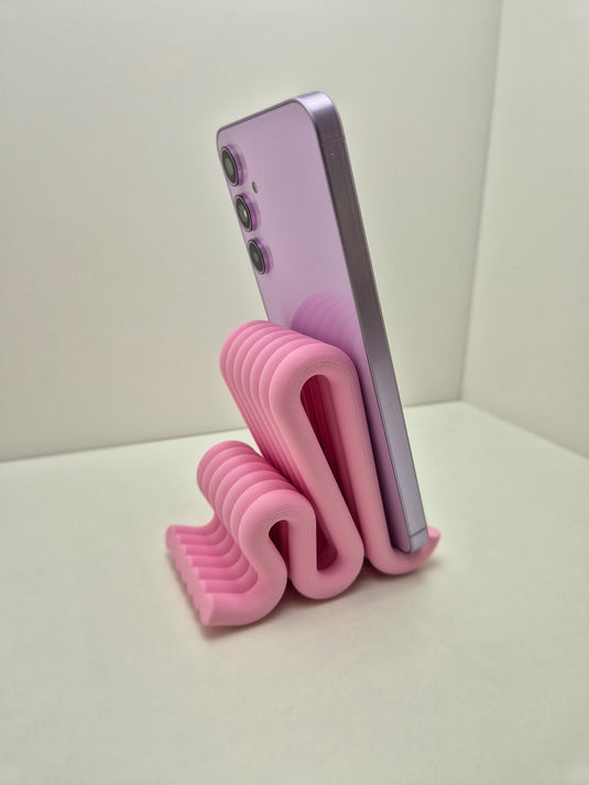 Modern Flow Phone Stand | Desk Accessory