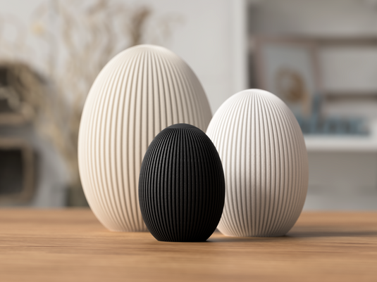 Easter Decor - Ribbed Design Easter Eggs