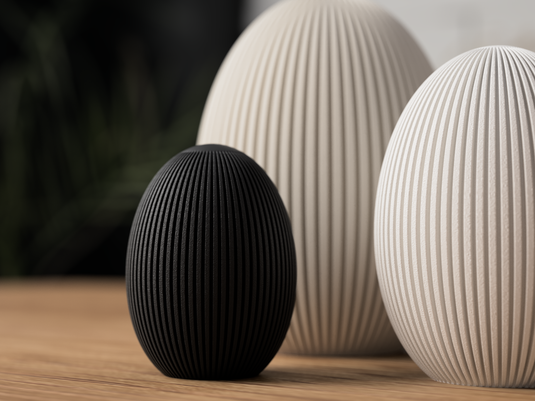Easter Decor - Ribbed Design Easter Eggs