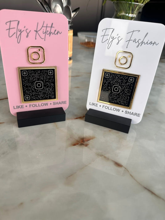 Acrylic QR Code Signs
