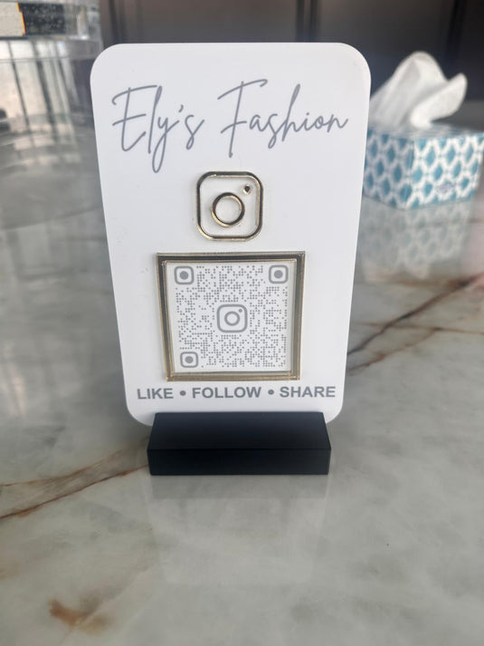 Acrylic QR Code Signs