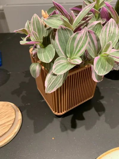 Modern Japanese Inspired Shikaku Planter with Legs, Gift for Home Decor and Plant Lovers