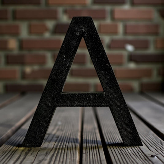 Custom 3D Letter - Black Wall Art  | Store Sign | Nursery Room Decor | Customizable Lettering — view 9