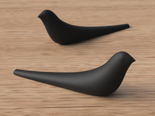 Set of 2 Minimalist House Bird Sculpture | Scandinavian Home Decor | 3D Printed — view 5