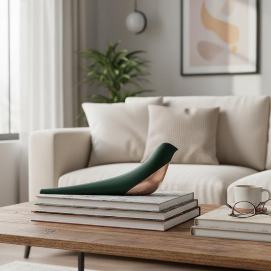 Set of 2 Minimalist House Bird Sculpture | Scandinavian Home Decor | 3D Printed — view 6