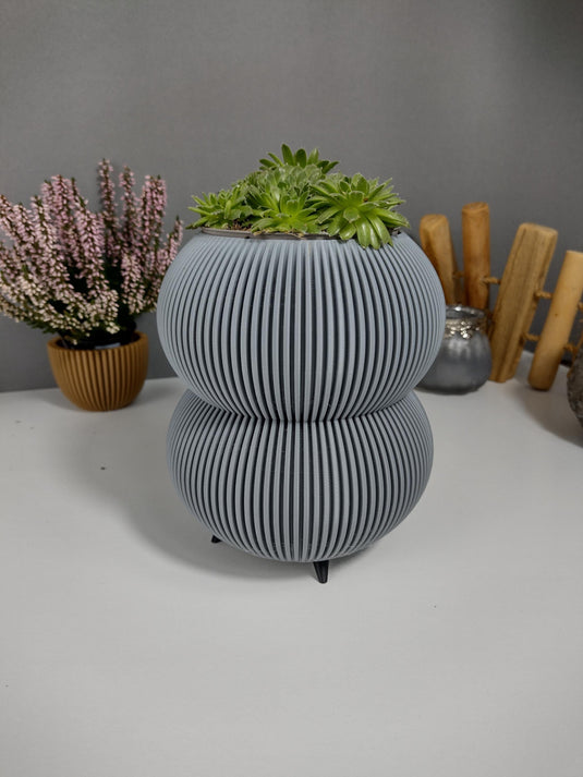 Modern Planter with Legs | Indoor Plant Pot | Succulent & Houseplant Decor | Unique Housewarming Gift — view 8
