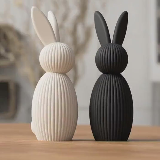 Modern Bunny Sculpture | Minimalistic Spring Decor & Gift | Contemporary Easter Decoration