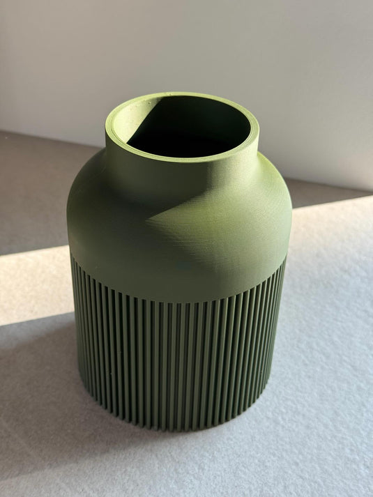Japandi Vase - Bamboo Fluted